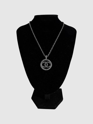 Collar Chanel Doble C con Circonitas