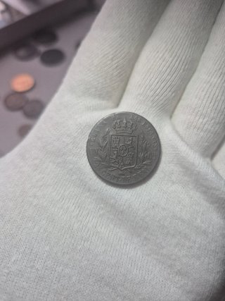 25 céntimos de Real Isabel II 1864