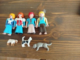 Lote Playmobil Casa Muñecas