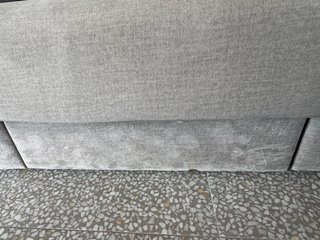 Sofá 3 plazas extensible gris (255x100cm)