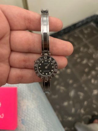 Reloj Bulgari Mujer Plata y Negro