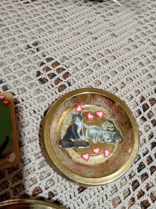 Tris di 3 calamite con gatti
