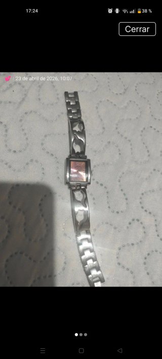 Reloj señora plateado y rosa