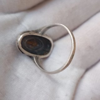 Anillo Plata con Piedra Morada