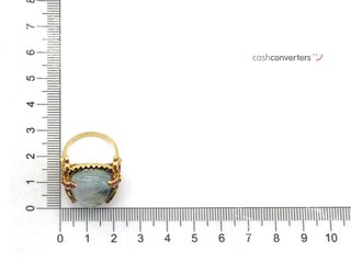 sortija oro 18k con piedra con diamante