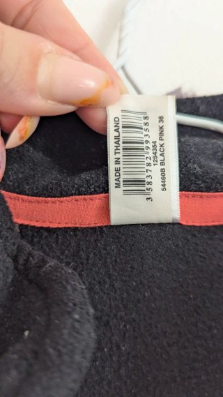 Sudadera técnica Kalenji negra y rosa