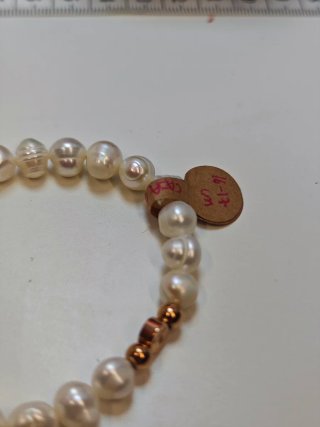 Pulsera Tous Perlas Naturales Elástica blancas