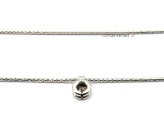 cadena oro 18k con piedra con diamante 20cm