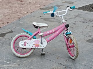 Bicicleta Peppa Pig 14'' Rosa