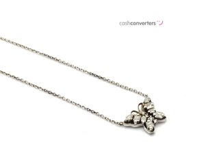 cadena oro 18k con piedra con diamante 20cm