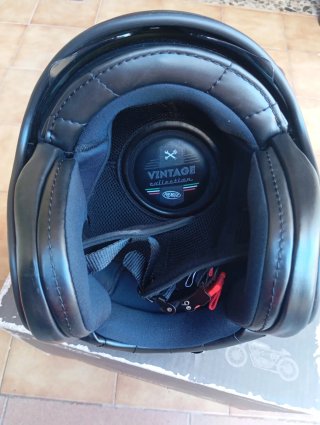 Casco Moto Premier Vintage Negro
