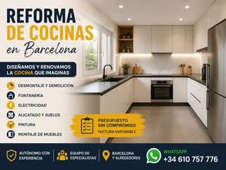 Reforma de cocinas en Barcelona