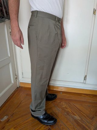 Pantaloni Yves Saint Laurent Verde Oliva