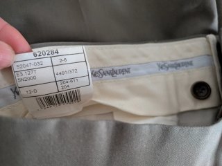 Pantaloni Yves Saint Laurent Verde Oliva