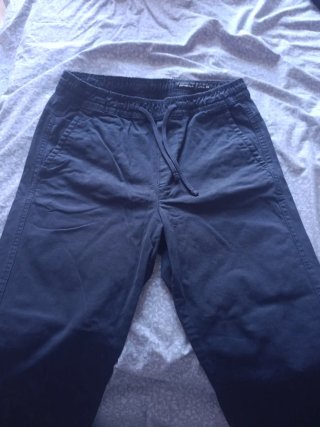 Pantalones Lefties S/36 Negro y Verde Oliva