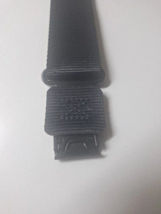 Correa de reloj negra resistente Garmin de 22m/m