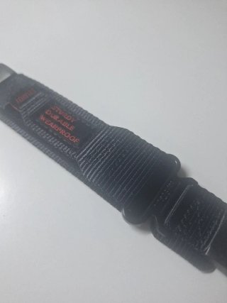 Correa de reloj negra resistente Garmin de 22m/m