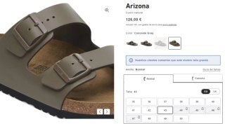 Sandalias Nuevas Birkenstock piel Oliva Gray N°43