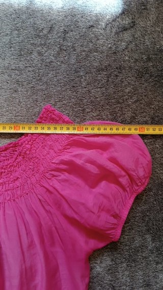 Blusa fucsia de seda