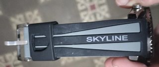 Reloj SKYLINE Dual Time Hombre Negro/plateado.