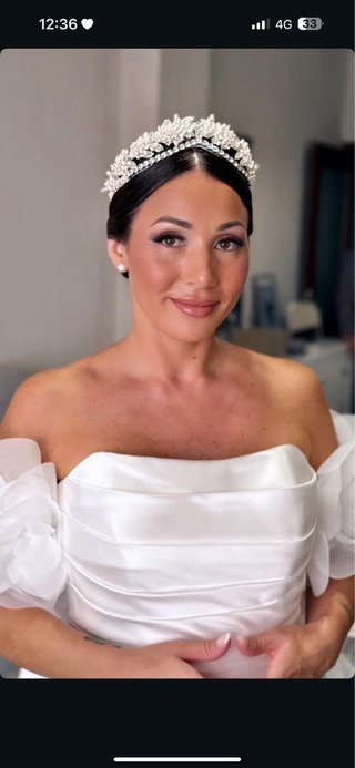Vestido de Novia con Capa