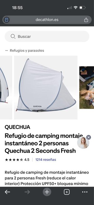 Tienda Quechua 2 Seconds XL (Refugio)