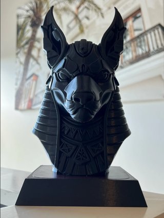 Scultura Anubi Testa Nera
