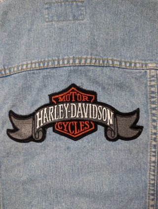 Harley Davidson Chaleco Vaquero Parche Vintage M'