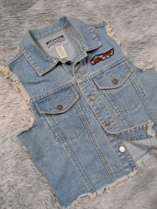 Harley Davidson Chaleco Vaquero Parche Vintage M'