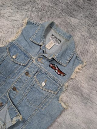 Harley Davidson Chaleco Vaquero Parche Vintage M'