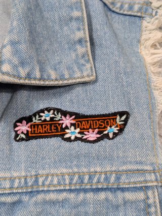 Harley Davidson Chaleco Vaquero Parche Vintage M'