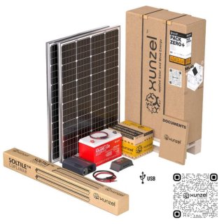 Kit Solar PACK ZERO+AX10 XUNZEL 1300Whd, batería 1