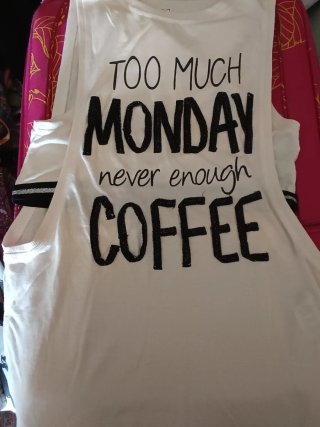 Camiseta sin mangas Coffee