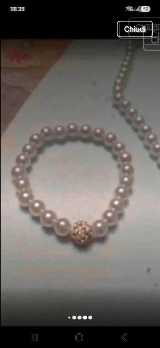 Set Collana, Bracciale e Orecchini Perle