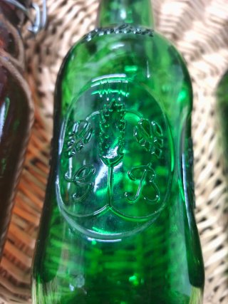 Set 3 Bottiglie Birra Vintage Tappo Meccanico
