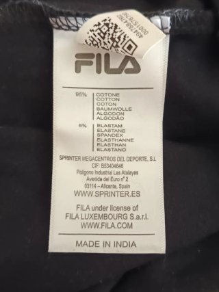 Body Fila Negro y Blanco