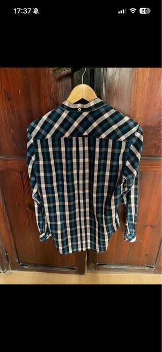 Camisa de cuadros Marc azul y blanco