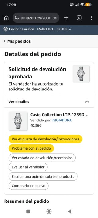 Casio Collection LTP-1259D-7BEF Reloj Mujer
