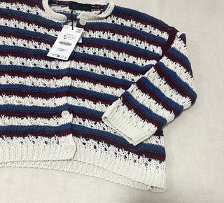 Chaqueta de punto calado Zara