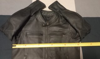 Giacca Biker Vera Pelle Nera