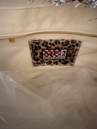 Borsa Saint Barth Vanity Leopardata Gialla