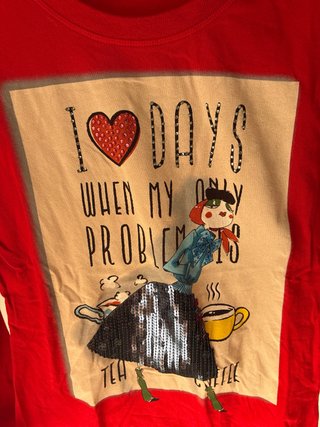 Camiseta Love Moschino Roja Talla M