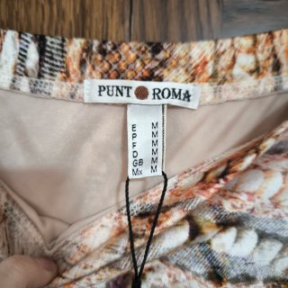 Conjunto Falda y Blusa Señora Beige Serpiente