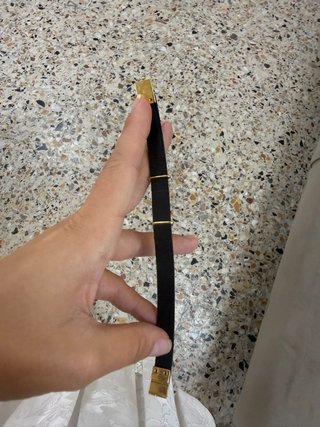 Bracciale Saint Laurent YSL nero oro nuovo