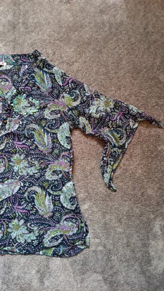 Blusa vintage estampada mujer