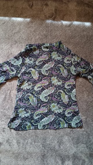 Blusa vintage estampada mujer