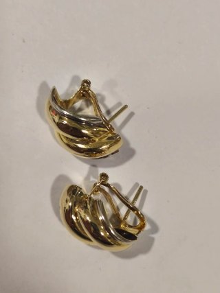 Pendientes vintage oro 18 kilates.