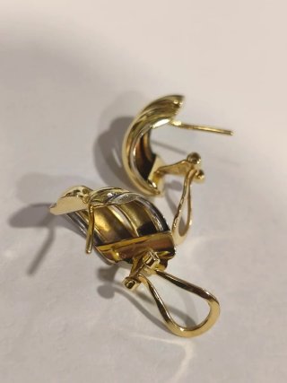 Pendientes vintage oro 18 kilates.
