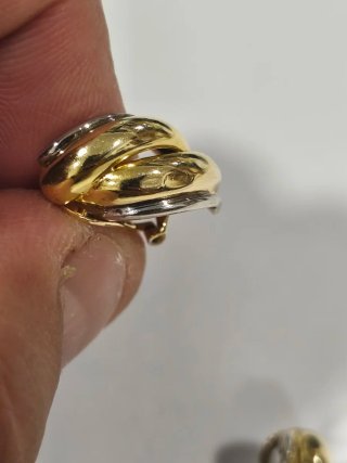 Pendientes vintage oro 18 kilates.