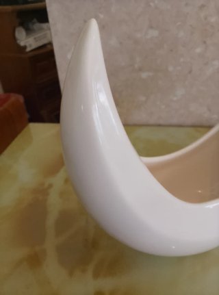 Vaso di design in ceramica bianco